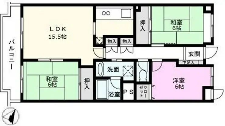 ステラ浦和 3階階 間取り