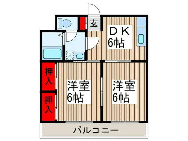 サンライズ池田 2階階 間取り