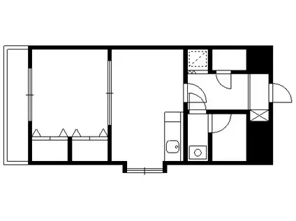 日吉壱番館(1DK/6階)の間取り写真