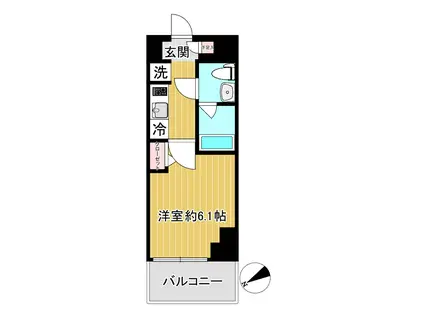 SHOKEN RESIDENCEお花茶屋(1K/1階)の間取り写真