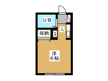 コンポーズ(ワンルーム/2階)の間取り写真