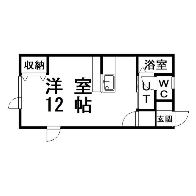 ハイツまほろ(ワンルーム/1階)の間取り写真
