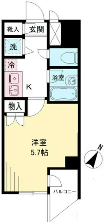 ダイヤメイト聖蹟 7階階 間取り