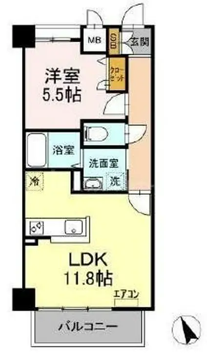 ベルファミーユ高根台II 3階階 間取り