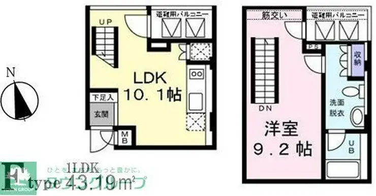 アリスマナーガーデン銀座ウォーク 5階階 間取り