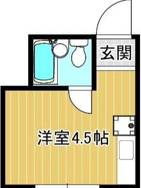 リノーバ山野井(ワンルーム/3階)の間取り写真
