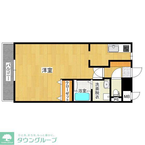 ペティート(ワンルーム/3階)の間取り写真