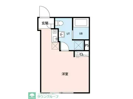 アミスタ小菅(1K/3階)の間取り写真