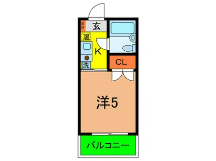 ポコアポコ須磨板宿(1K/4階)の間取り写真