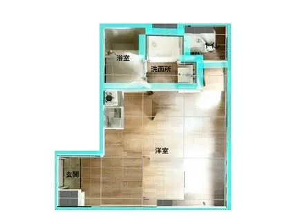 ラ・メゾン潮田(1K/2階)の間取り写真