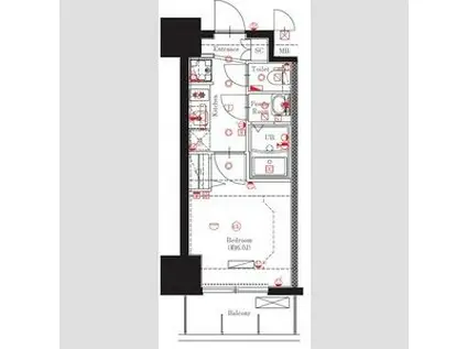 MAXIV名古屋(1K/11階)の間取り写真