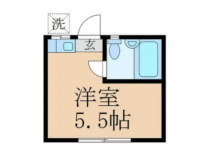 メゾン・ド・F(ワンルーム/1階)の間取り写真