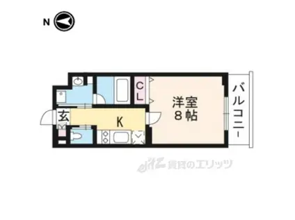 モナド MONADO(1K/4階)の間取り写真