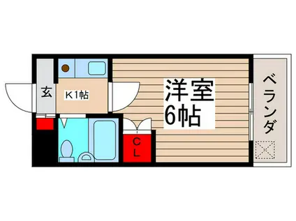 ア・フィットステージ市川南(1K/2階)の間取り写真