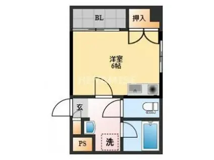 オランダ坂下ビル(ワンルーム/2階)の間取り写真