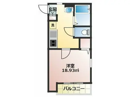 グラード大宮(1K/1階)の間取り写真