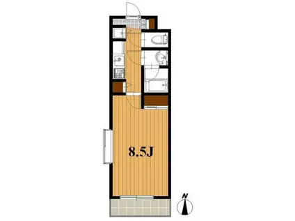 シィーム・ド・メゾン善福寺(1K/5階)の間取り写真