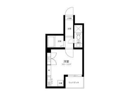 CACHETTE西巣鴨(ワンルーム/1階)の間取り写真