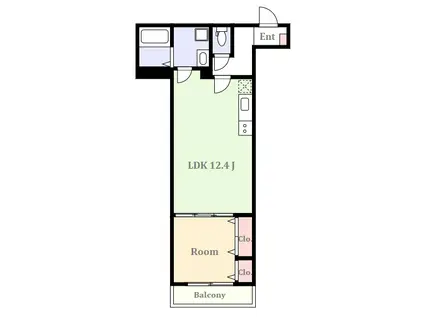 シエルテラス(1LDK/1階)の間取り写真
