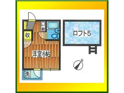 アークヴィラヒルズ(ワンルーム/1階)の間取り写真