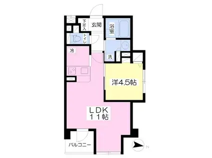 クリオ小竹向原II(1LDK/5階)の間取り写真
