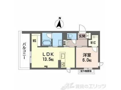 シャーメゾン エレガンス(1LDK/3階)の間取り写真