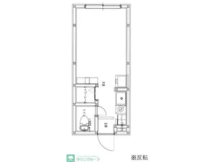 ライール松原(ワンルーム/1階)の間取り写真