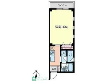 ヴァレィ(1K/2階)の間取り写真