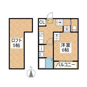 RESIDENCER名古屋(1K/2階)の間取り写真