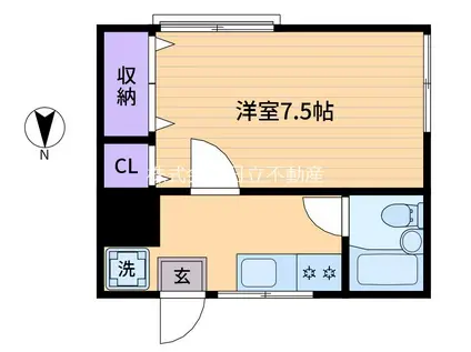 プチライブラ(1K/2階)の間取り写真