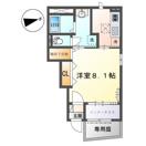 RH 柳川(1K/1階)の間取り写真