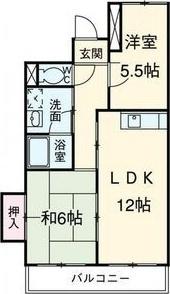 パークハウスYAGUMA(2LDK/7階)の間取り写真