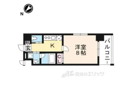 リゴレット(1K/4階)の間取り写真