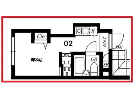 プラチナフォルム上野秋葉原II(ワンルーム/5階)の間取り写真