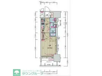 プレサンス名古屋駅ゲート(1K/3階)の間取り写真