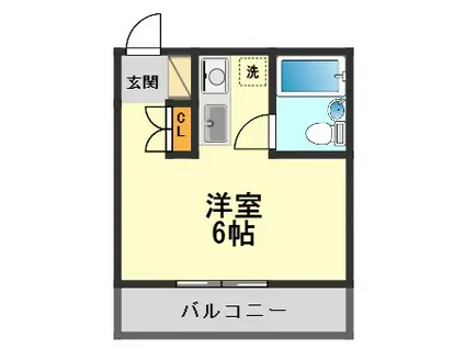 エールプラザ京成小岩(ワンルーム/3階)の間取り写真