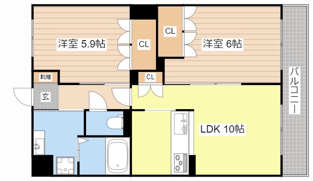 STグランデ(2LDK/2階)の間取り写真