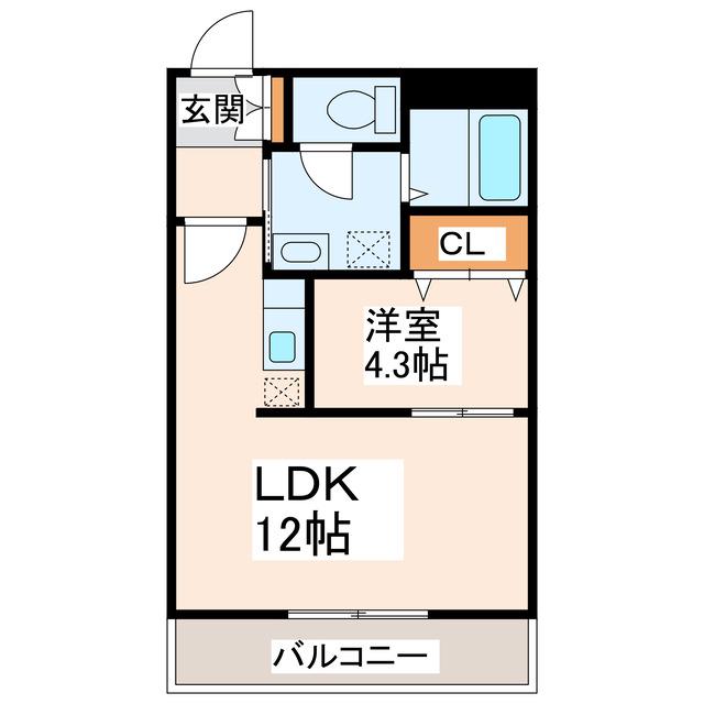ビエ・デル・モンテ(1LDK/2階)の間取り写真