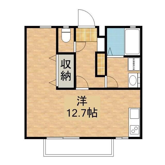 コーポ大手(1K/1階)の間取り写真