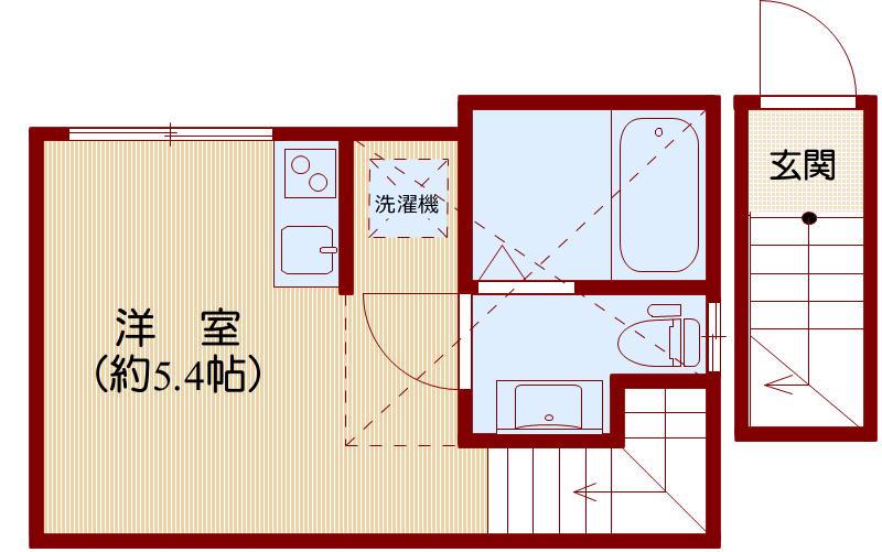 GLANZ要町(ワンルーム/1階)の間取り写真