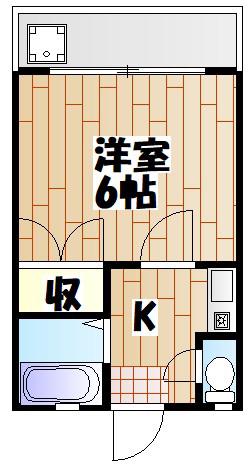 ADAN HOUSE(1K/2階)の間取り写真