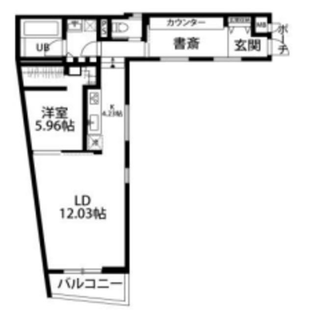 デコール代官山(1LDK/2階)の間取り写真