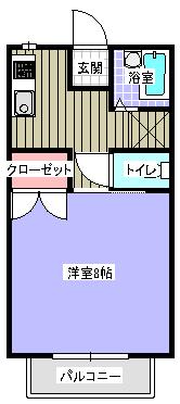 BETTERDAYSA(1K/2階)の間取り写真