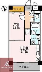 サンロード新和II(1LDK/2階)の間取り写真