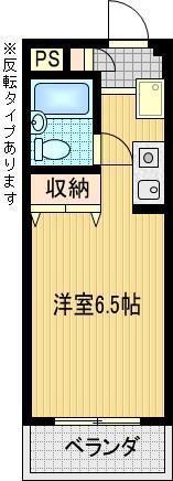 アーバンヒルズ(ワンルーム/2階)の間取り写真
