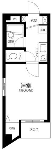 アーバヒルズ高円寺(1K/1階)の間取り写真