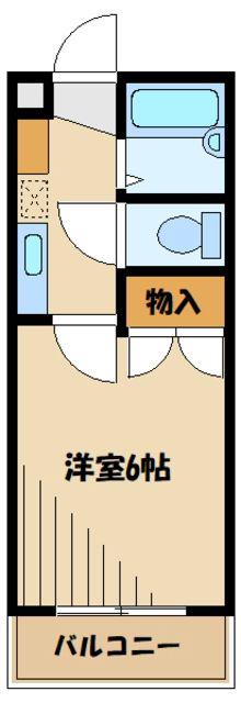 メゾン・アカンサス(1K/1階)の間取り写真