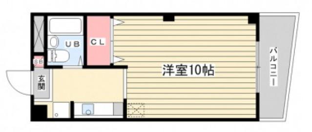 プレアール浜大津(ワンルーム/5階)の間取り写真