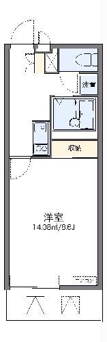 レオネクストレオーノ(1K/2階)の間取り写真