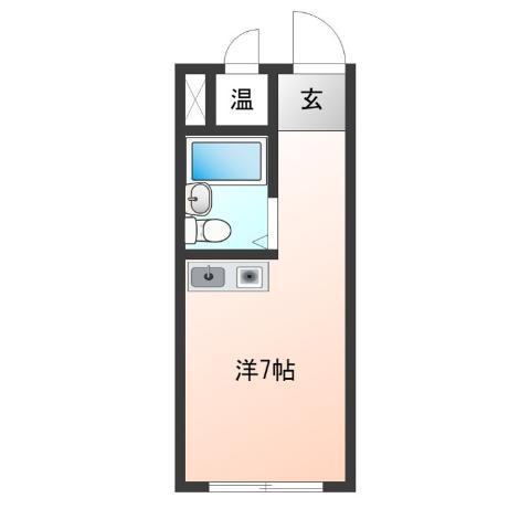 パインリーフ天下茶屋(ワンルーム/1階)の間取り写真